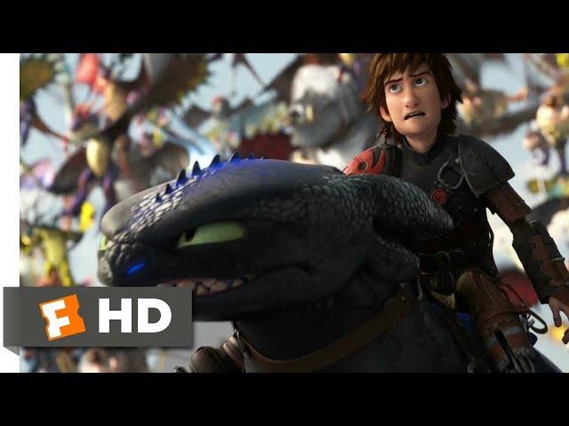 How to Train Your Dragon 2 (2014) - Toothless vs. The Bewilderbeast Scene (10/10) | Movieclips