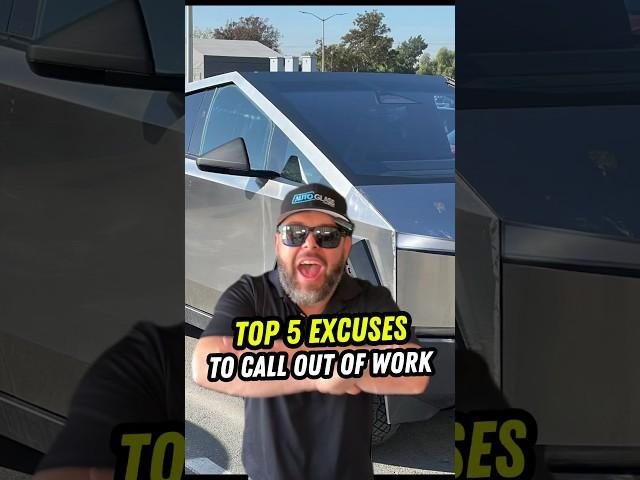  TOP-5 EMPLOYEE CALL-OUT EXCUSES! ..  #autoglassrepair #windshieldreplacement