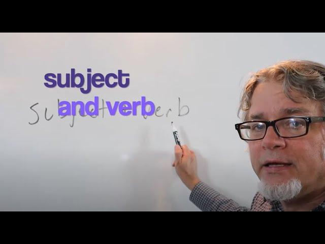 subject and verb