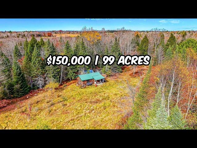 Off Grid Cabin For Sale | 99 Acres | $150,000 | 70 Morgan Rd, Burnham, ME 04922