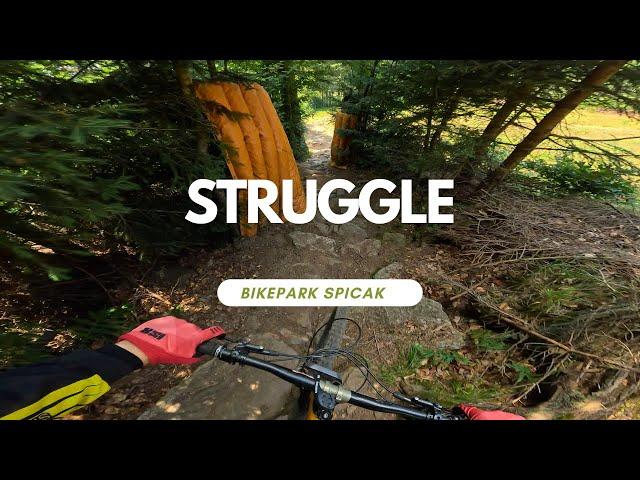 Struggle Downhill Line Black Bikepark Spicak Tschechischen  POV RAW