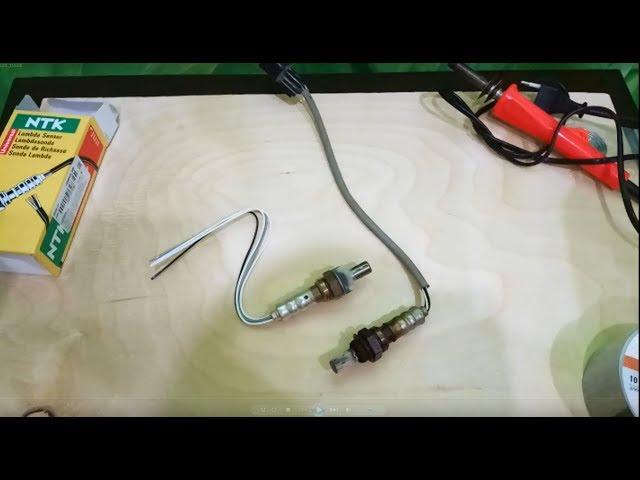 Mitsubishi Lancer 9 1,6 4G18 замена кислородного датчика/lambda sensor replacement.