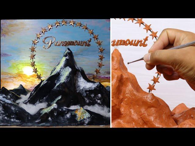 Paramount Pictures Logo Diorama / Sculpting | Timelapse