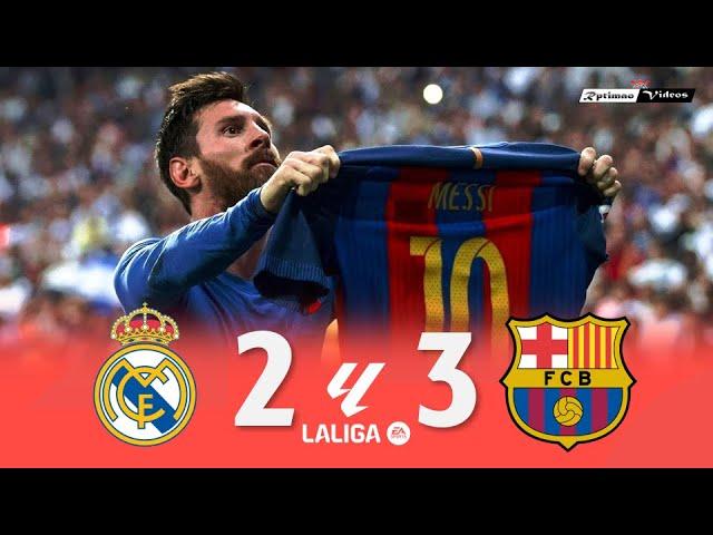 Real Madrid 2 x 3 Barcelona ● La Liga 16/17 Extended Goals & Highlights HD