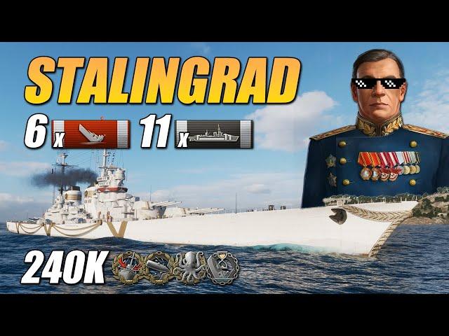 Stalingrad: All the warships in front of me are dead. USSR Large Cruiser [World of Warships]