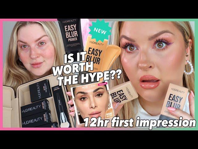 NEW  Huda Beauty Easy Blur Foundation ️ FIRST IMPRESSION REVIEW