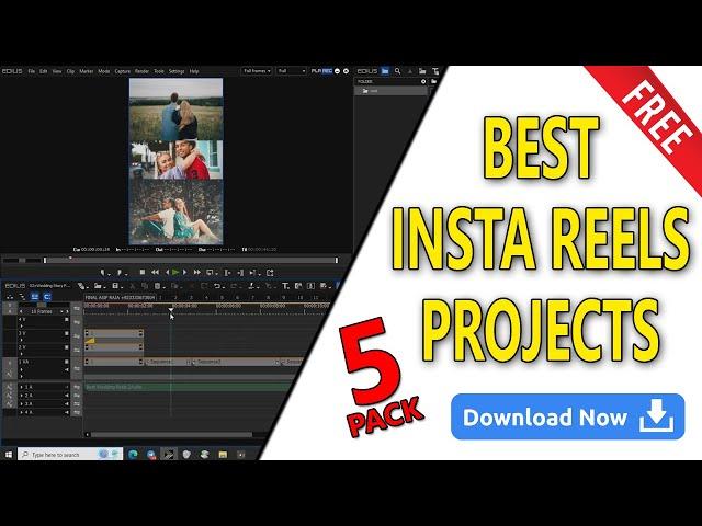 BEST INSTA REELS PROJECT FREE DOWNLOAD | HOW TO EDIT HINDI/URDU | EDIUS KA GURU JI