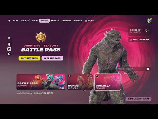 Fortnite: Chapter 6 - Season 1 Battle Pass (Full Showcase)