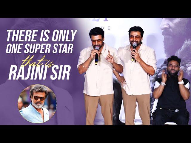 Suriya Comments On Rajinikanth @ Kanguva Press Meet In Mumbai | Manastars