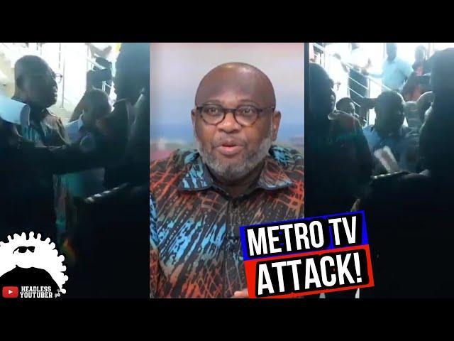 Angry Mob & Armẹd Police Storm Metro TV to disrupt Good Morning Ghana