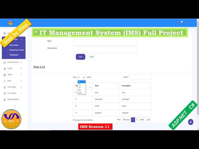 #IMS Session11 | save department master page and required field validator | ASP.NET C# with SQL