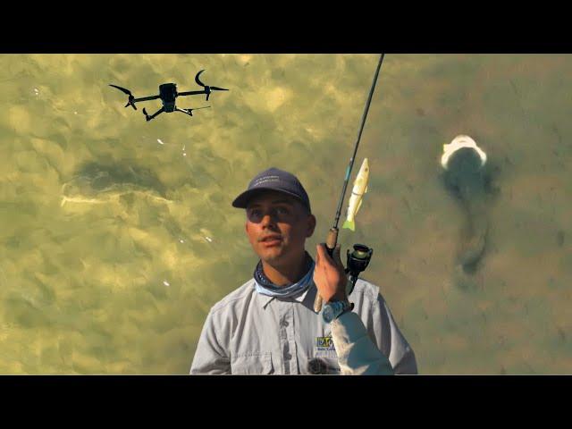 Flathead Fishing With A Drone, A Birds Eye View | Glide Bait fishing