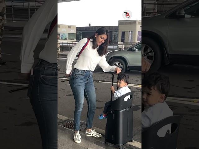 Kajal Agarwal Fly From Mumbai Spotted At Airport #tatrends #kajalagarwal