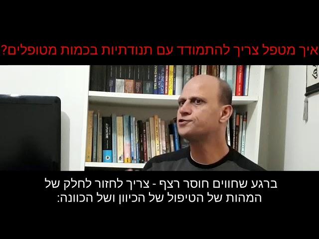 טיפ ליצירת רצף טיפולים למטפלים