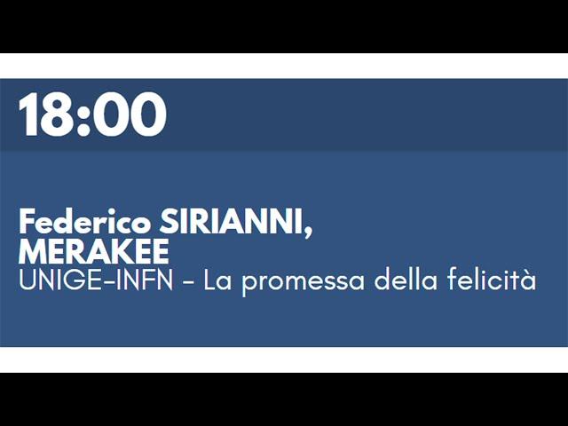 Federico SIRIANNI, MERAKEE - La promessa della felicità