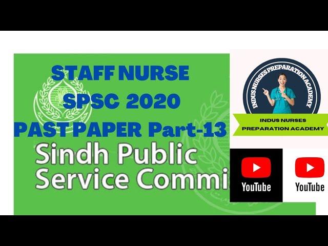 SPSC Past Paper 2020/Staff nurse past paper/sindh public service commission 2020/nurses preparation