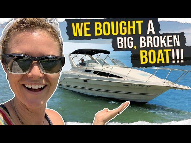 5k dollar BIG BLOCK powered BROKEN BOAT, ACQUIRED!!!