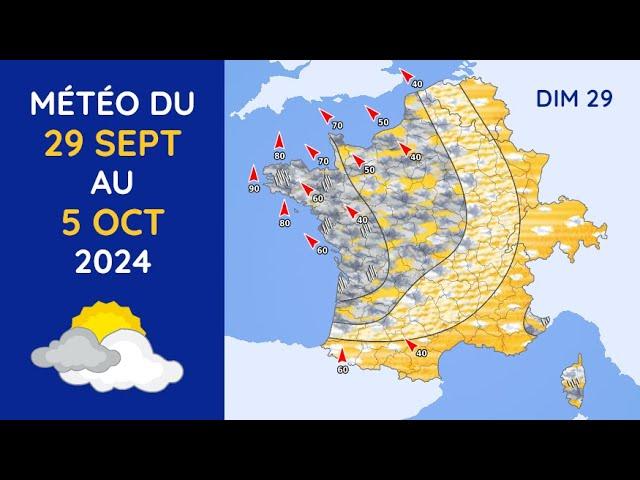 Météo du Dimanche 29 Septembre au Samedi 5 Octobre 2024