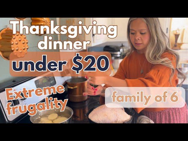 Thanksgiving Meal for Family of 6 under $20 | Frugal Living | Christian Homemaking