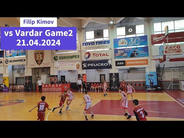 Filip Kimov Highlights vs Vardar Game2 Playoffs 21.04.2024