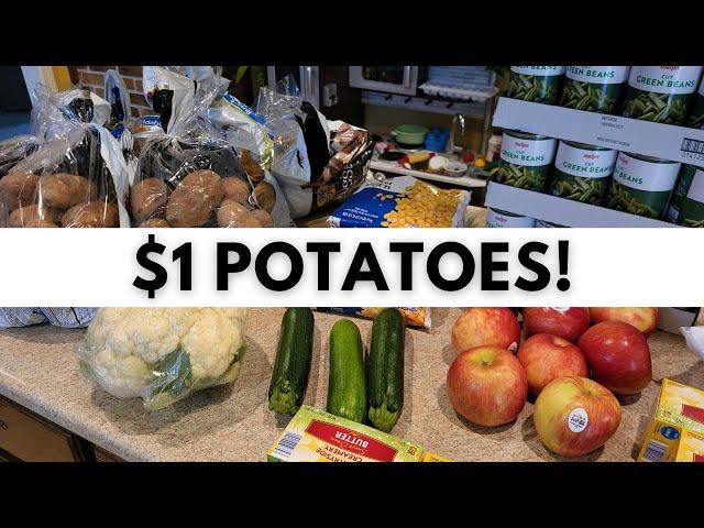 Stocking up on $1 Potatoes and Shopping the Sales at All the Stores This Week!