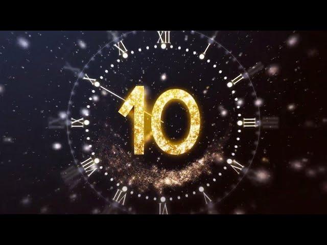 10 second NEW YEAR COUNTDOWN CLOCK 2023 *VOICE & SFX*