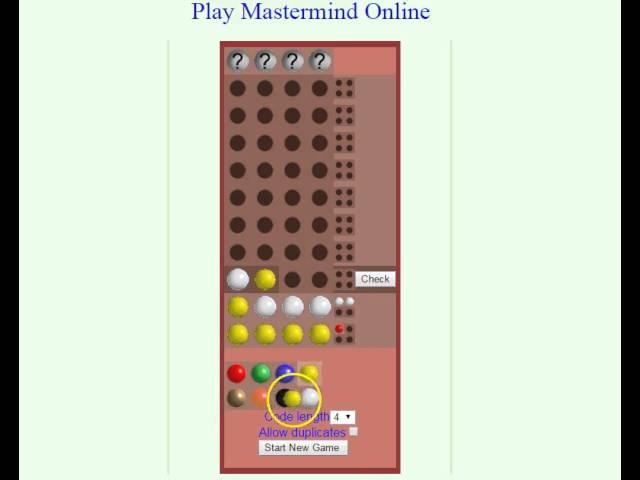 How to Play Mastermind (Code Breaker)