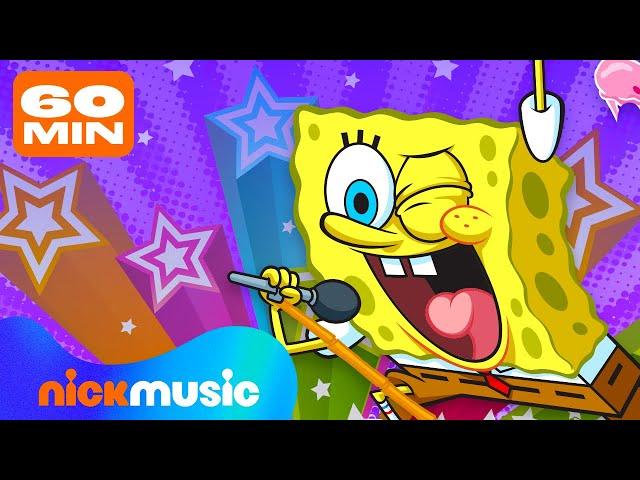 Every SpongeBob Song Ever!  60 Minutes | Nick Music