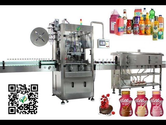 PVC Heat Shrink Sleeving Machine For Bottle Jar Tin Shrinkage Sleeve Label Machinery