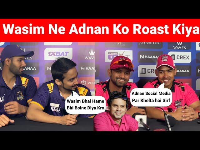 ECL SEASON 2: Rajasthan Vs Kolkata || Wasim Epic Reply to Adnan Sheikh On Zayn Saifi Catch