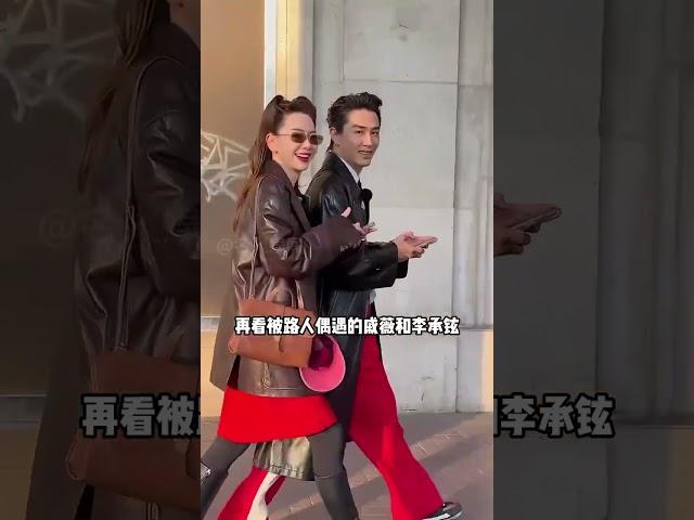 路人鏡頭看明星夫妻，王祖藍一臉不服氣，蔡少芬張晉當街撒狗糧