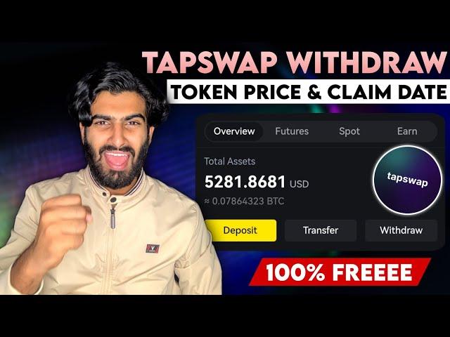 TapSwap Mining Withdrawal , Price Prediction & Claim Update - Solana Based Mining Next Notcoin