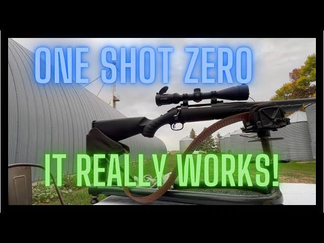 How to sight in/zero your rifle in 2 shots!