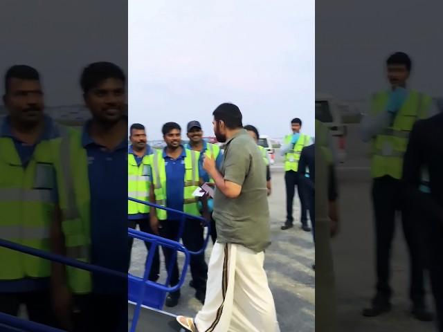 Mammookka Latest At Trivandrum Airport 