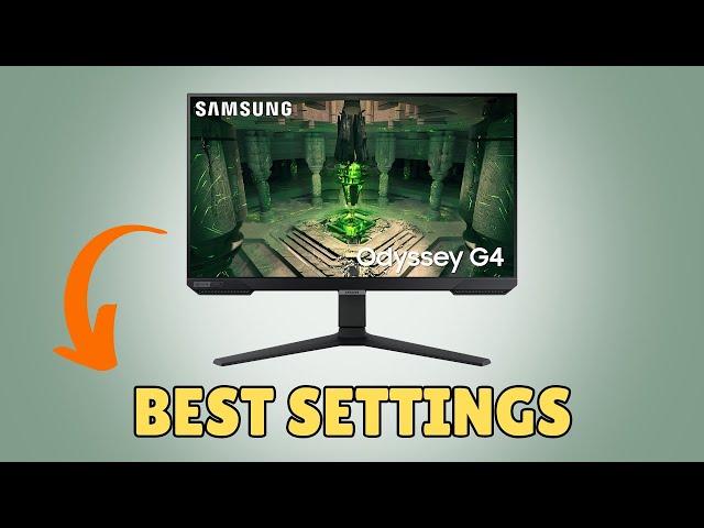 Samsung Odyssey G4 Best Settings