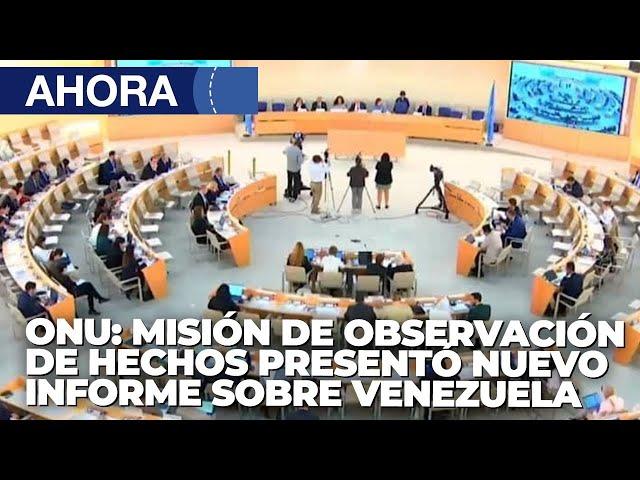 Presentan informe sobre Venezuela ante el Consejo de DD.HH de la ONU - En Vivo | 20Sep