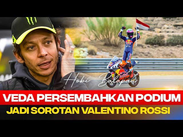 veda ega pratama sukses persembahkan podium 4 rbrc san marino~langsung jadi sorotan valentino rossi