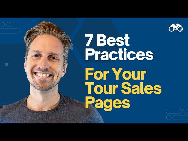 7 Best Practices for Your Tour Sales Pages