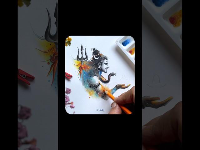 Shiv Shankar | #shorts #art #shiv #mahadev #drawing #youtubeshorts  #bholenath #harharmahadev