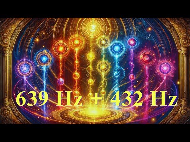 639Hz + 432Hz Emotional Healing & Harmony | Heart Chakra Activation Meditation Music