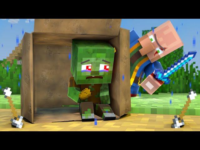 The minecraft life of Steve and Alex | Child abandonment  Zombie | Minecraft animation