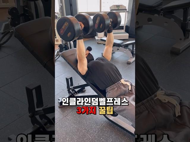이렇게 했더니 가슴이 좋아졌어요!! | 인클라인덤벨프레스 3가지 꿀팁