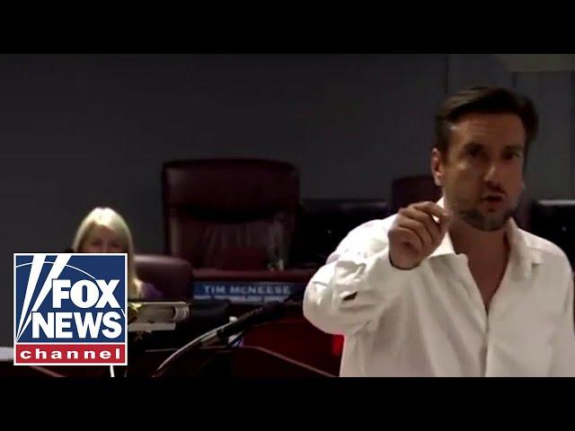 Clay Travis crashes school board meeting to encourage parents fighting CRT