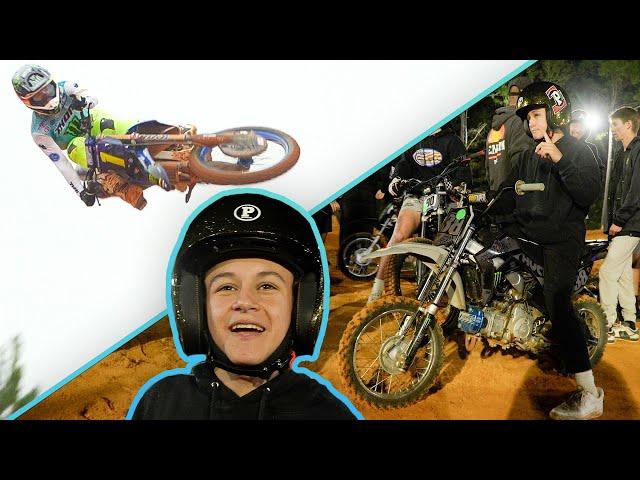 Haiden Hauling A$$ On SX Track! Hudson Wins Massive Pitbike Race | HES BACK!