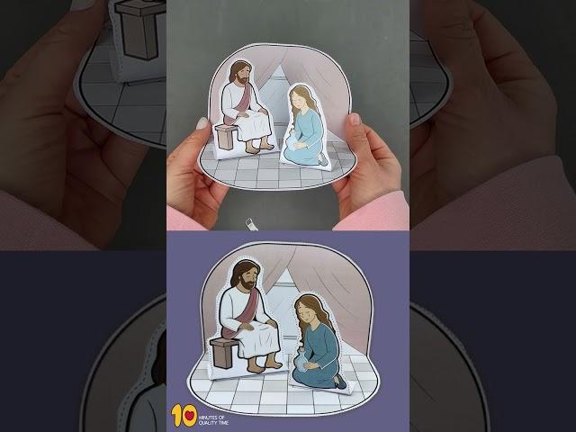Mary Anoints Jesus Feet Craft