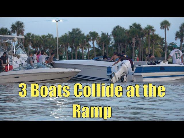 3 Boats Have a Bad Time at the Ramp | Miami Boat Ramps | Black Point Marina