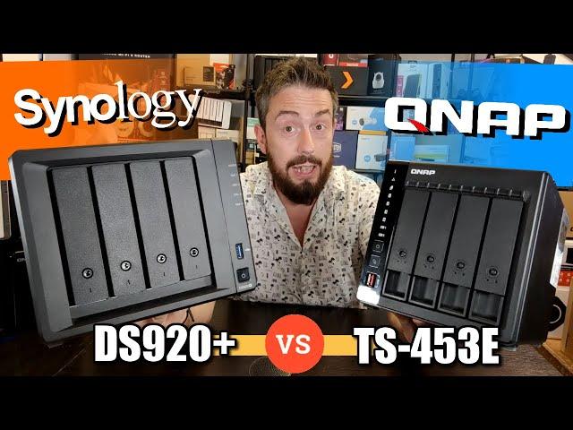 QNAP TS-453E vs Synology DS920+ NAS 4 Bay Comparison