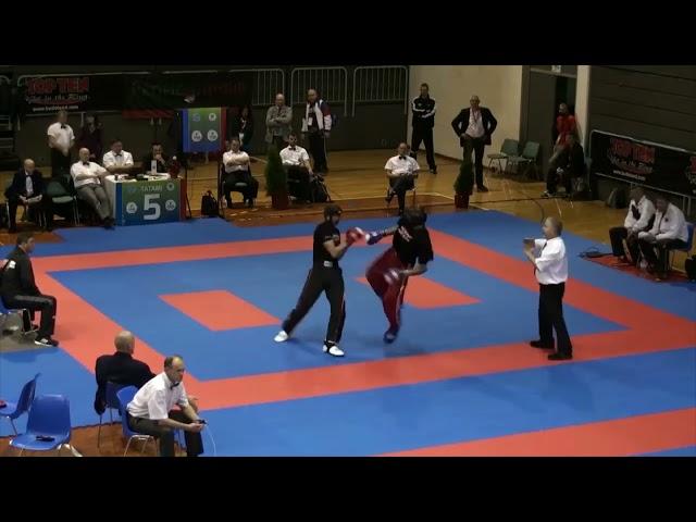 WAKO European Championships Kickboxen Leichtkontakt Peter Zaar (GER) vs. Duke Nwamerue (BUL)