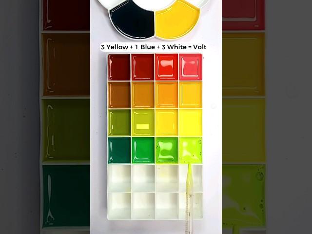 Satisfying Color Mixing! #colormixing #colortheory #colors #trending