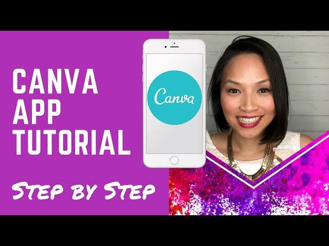 Canva Tutorial - How to use Canva app on mobile to create stunning graphics